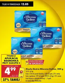 Biedronka Masło ekstra Mleczna dolina oferta