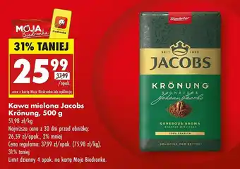 Biedronka Kawa Jacobs kronung oferta