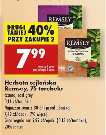 Biedronka Herbata ceylon Remsey oferta