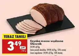 Biedronka Szynka mocno wędzona Olewnik oferta