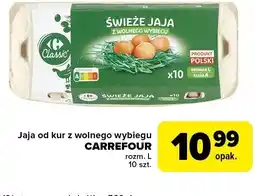 Globi Jaja od kur z wolnego wybiegu CARREFOUR rozmiar L 10 szt oferta