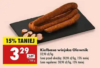 Biedronka Kiełbasa wiejska Olewnik oferta