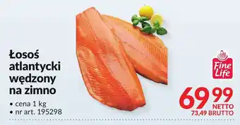 Makro Łosoś atlantycki wędzony na zimno Fine Life oferta