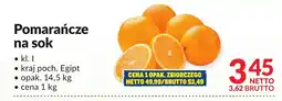 Makro Pomarańcze na sok Makro oferta