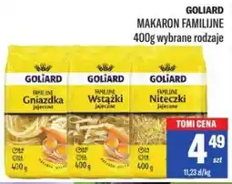 TomiMarkt Goliard makaron familijne oferta