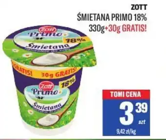 TomiMarkt Zott śmietana primo 18% oferta