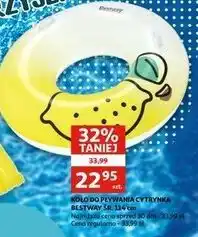 Auchan Koło do pływania cytrynka 114 cm Bestway oferta