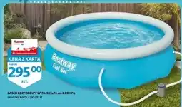 Auchan Basen rozporowy na stelażu wym. 305 x 76 cm Bestway oferta