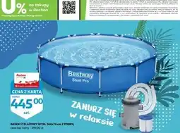 Auchan Basen 366x76 cm + filtr pompka Bestway oferta