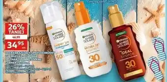 Auchan Olejek do opalania ideal bronze spf 30 Garnier Ambre Solaire oferta