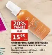 Auchan Olejek do opalania w sprayu spf6 Ziaja Sopot Sun oferta