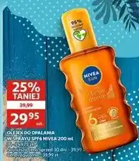 Auchan Olejek do opalania w sprayu Nivea Sun Intense Bronze oferta