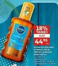 Auchan Olejek w sprayu aktywujący opaleniznę spf 30 Nivea Sun Protect & Bronze oferta