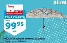 Auchan Parasol ogrodowy mandala 200 cm oferta