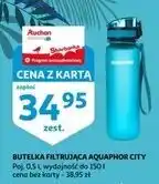 Auchan Butelka filtrująca city 500 ml niebieska Aquaphor oferta