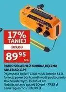 Auchan Radio solarne ad 1197 Adler oferta