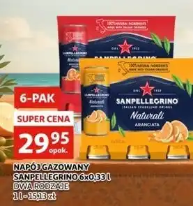 Auchan Napój aranciata rossa San Pellegrino oferta