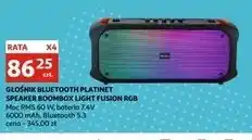 Auchan Głośnik boombox light fusion rgb Platinet oferta