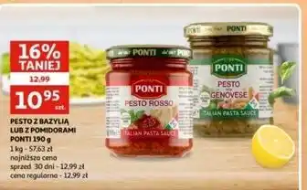 Auchan Pesto z bazylią Ponti oferta