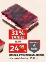 Auchan Ciasto z owocami i galaretką Auchan oferta
