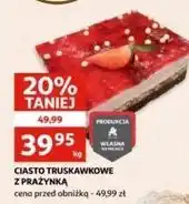 Auchan Ciasto truskawkowe z prażynką Auchan oferta