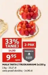 Auchan Tarta mała z truskawkami oferta