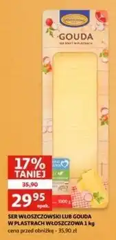Auchan Ser włoszczowski typu szwajcarskiego - plastry Włoszczowa oferta