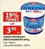 Auchan Jogurt typu greckiego Mlekovita oferta