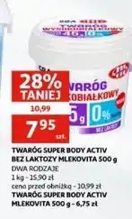 Auchan Twaróg wysokobiałkowy Mlekovita Sba oferta