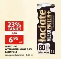 Auchan Mleko protein + Łaciate oferta