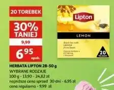 Auchan Herbata Lipton Lemon oferta