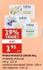 Auchan Mydło soothing cotton milk & provitamin b5 Luksja Creamy Soft oferta