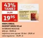Auchan Krem do twarzy na dzień L'oreal Ekspert Wieku 70+ oferta