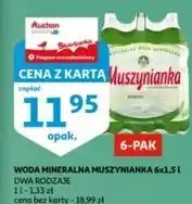 Auchan Woda niegazowana Muszynianka oferta