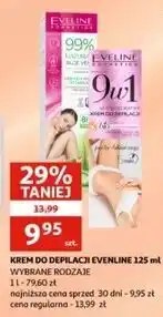 Auchan Krem do depilacji ultradelikatny 9w1 z bio olejkiem bawełny Eveline Sensitive oferta