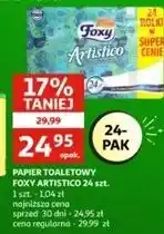 Auchan Papier toaletowy biały Foxy Artistico oferta