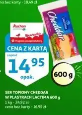 Auchan Ser cheddar - plastry Lactima oferta