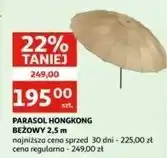 Auchan Parasol hongkong beżowy 2.5 m oferta