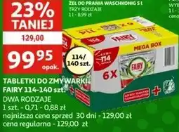 Auchan Kapsułki do zmywarki Fairy Platinum Plus oferta
