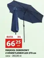 Auchan Parasol ogrodowy z oświetleniem led śr. 270 cm oferta