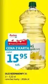 Auchan Olej uniwersalny rzepakowy Podniesiony Kciuk oferta