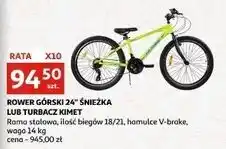 Auchan Rower śnieżka 24'' Kimet oferta