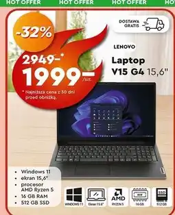 Biedronka Laptop v15 g4 Lenovo oferta