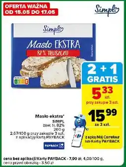 Carrefour Express Masło ekstra Simpl oferta