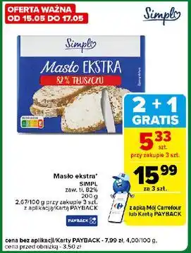 Carrefour Express Masło ekstra Simpl oferta