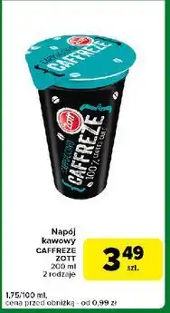 Carrefour Express Napój mleczny cappuccino Zott Caffreze oferta
