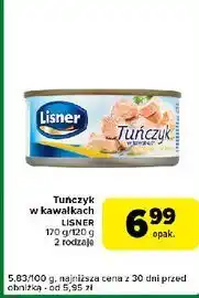 Carrefour Express Tuńczyk w kawałkach oleju Lisner oferta