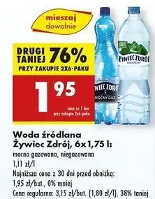 Biedronka Woda niegazowana Żywiec Zdrój oferta