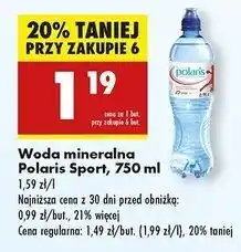 Biedronka Woda niegazowana Polaris Sport oferta
