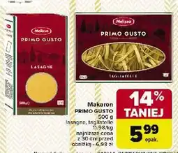 Carrefour Makaron tagliatelle Melissa Primo Gusto oferta
